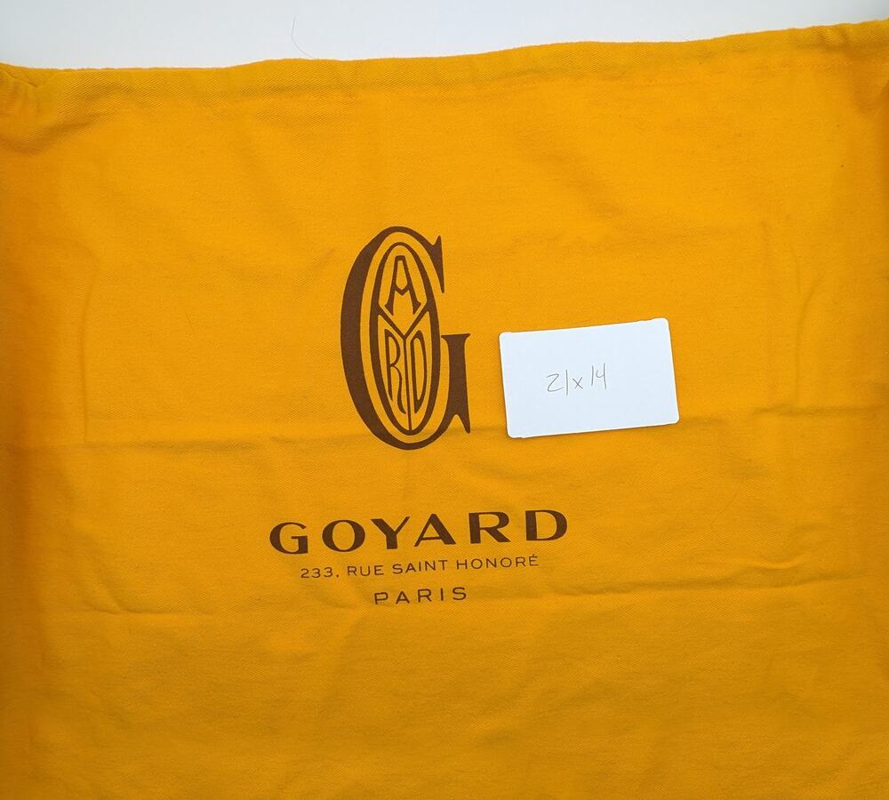 Authentic Orange Goyard Dust Bag – 21"Wx14"H for Handbags, Wallets & Accessories